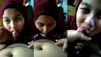 Sepong Kontol Crot Muka Ukhti Jilbab Asik WOT Lumer